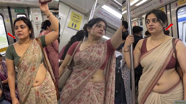 Drawing Stranger Aunty Impress In Metro – Indian Xxx Video